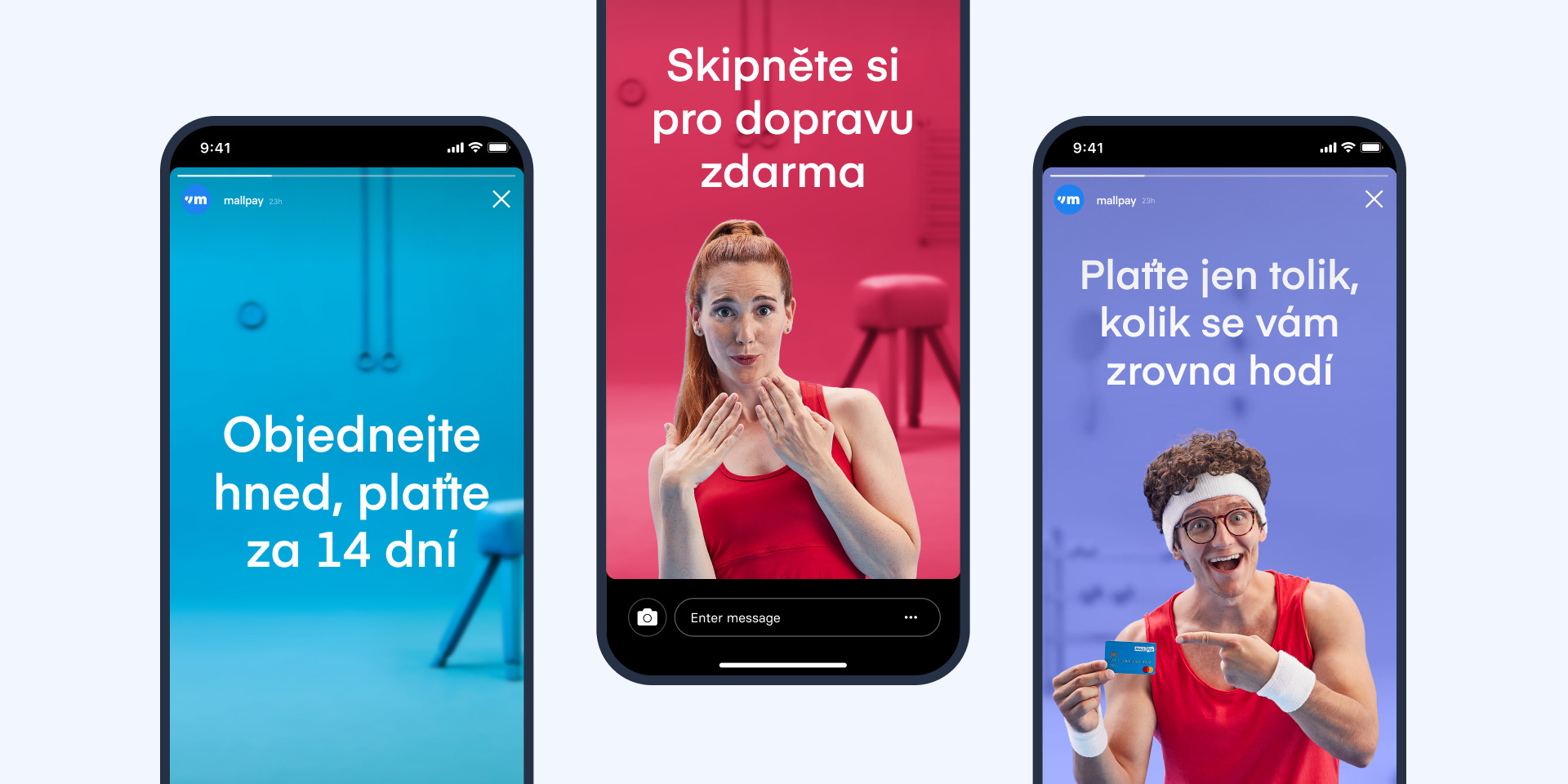 Mobile screens for Mallpay
